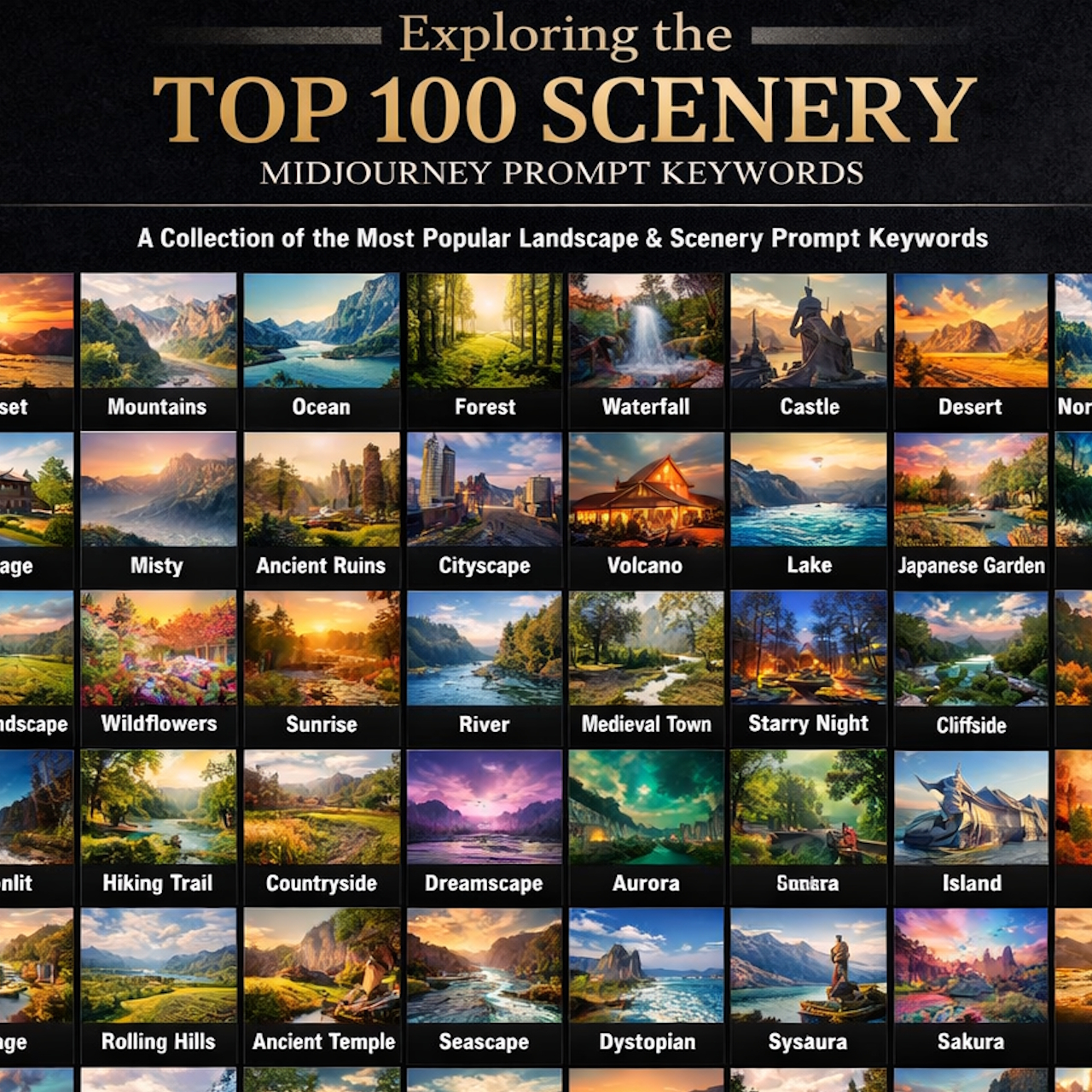 Exploring the Top 100 Scenery Midjourney Prompt Keywords