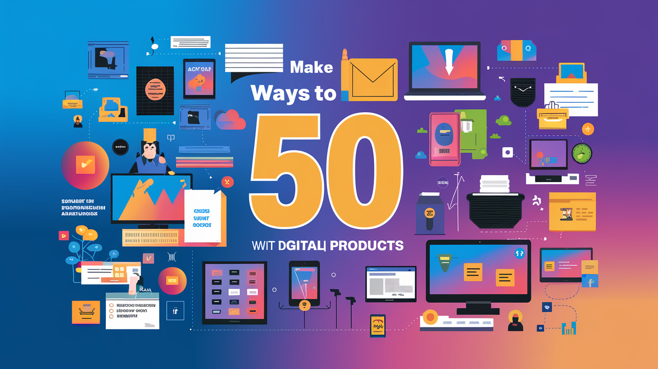 50 Easy Ways to Make Money with Digital Products