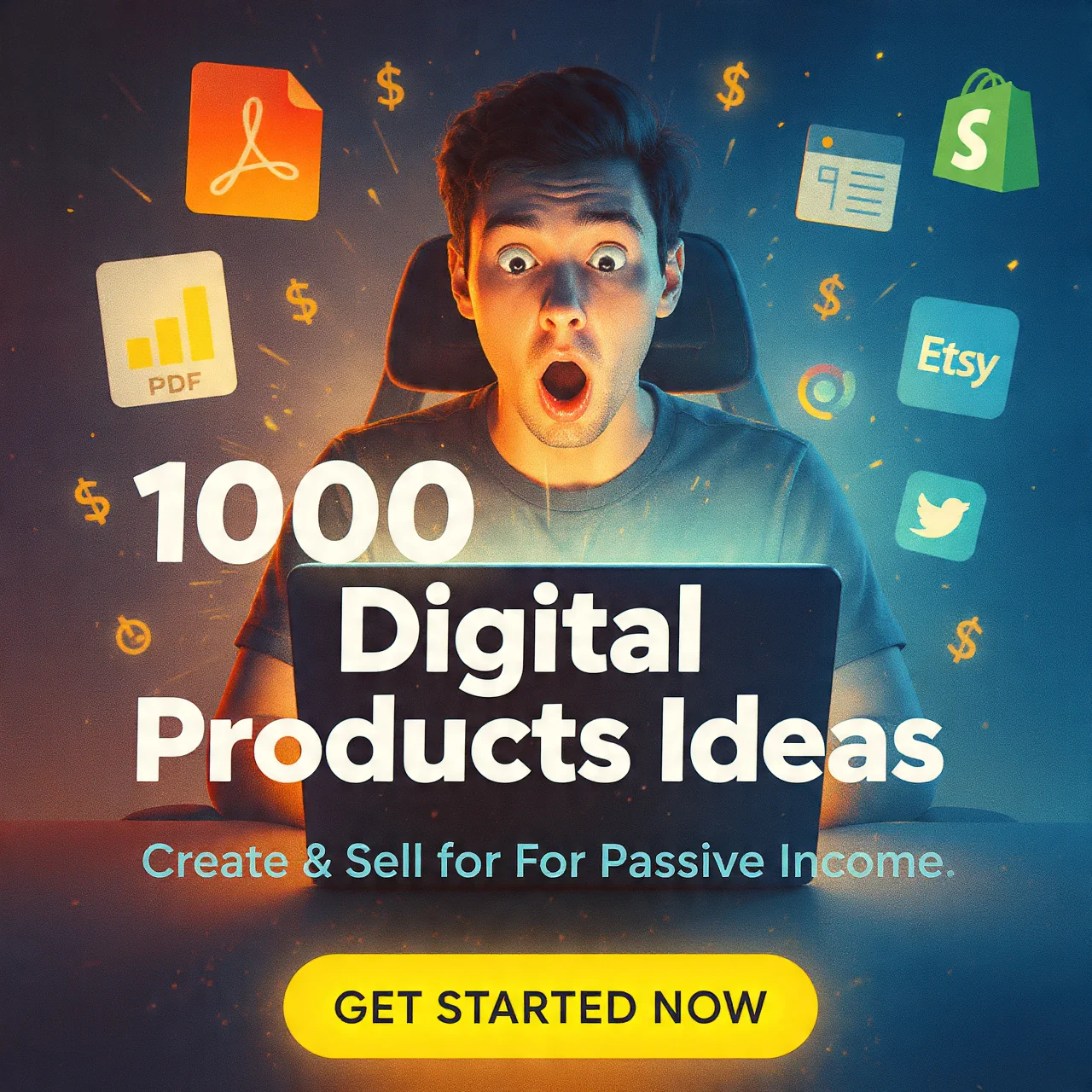1000 Digital Products Ideas To Create And Sell Today For Passive Income, Etsy Digital Downloads Small Business Ideas and Bestsellers to Sell