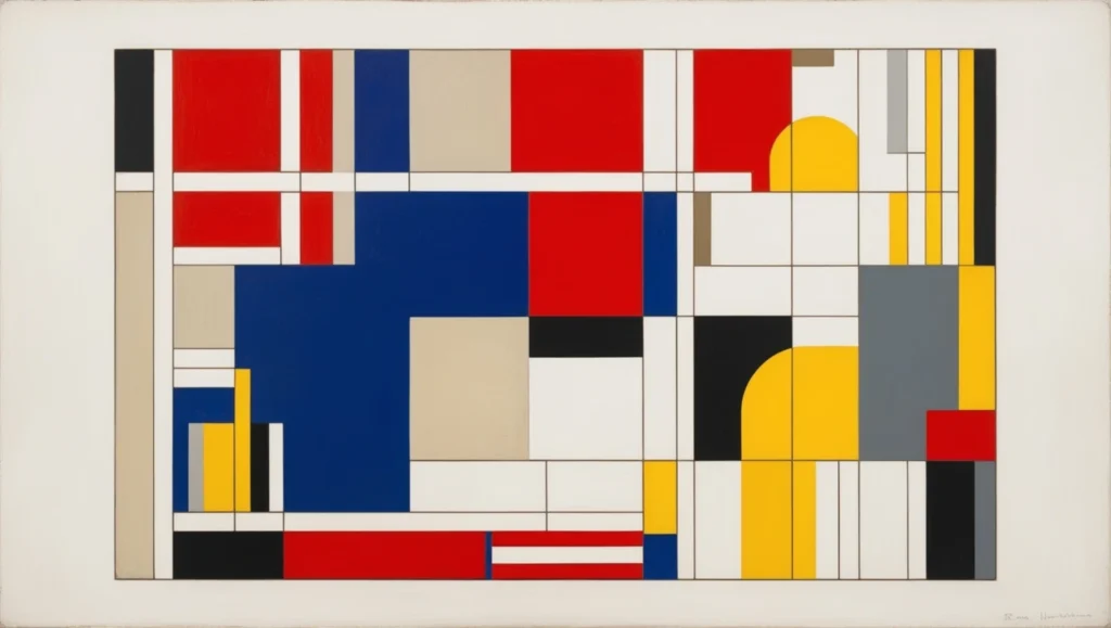 Composition II in Red, Blue, and Yellow" by Piet Mondrian