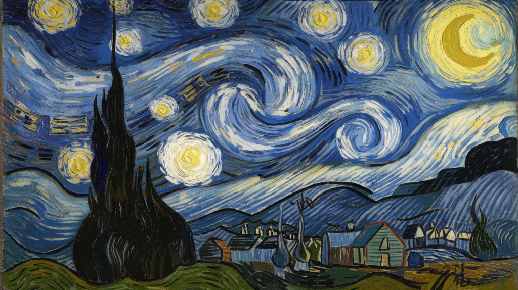 Starry Night" by Vincent van Gogh