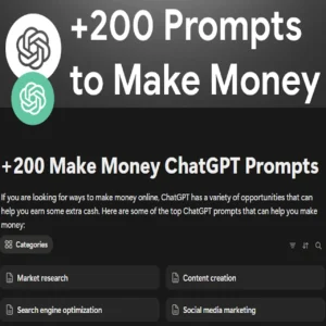 Unlock Your Earning Potential with 200 Make Money ChatGPT Prompts