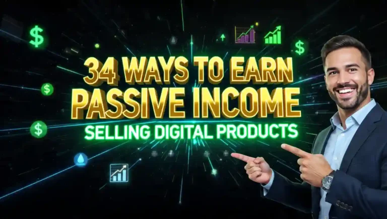 34 ways to Earn Passive Income Selling Digital Product