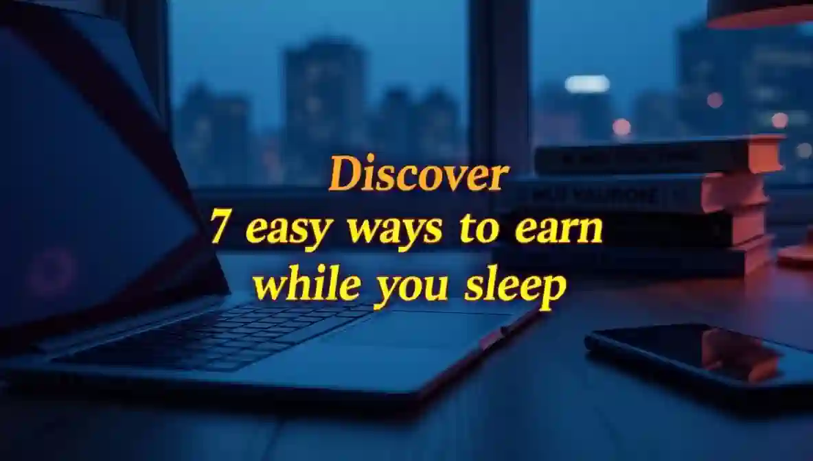 Discover 7 easy ways to earn while you sleep