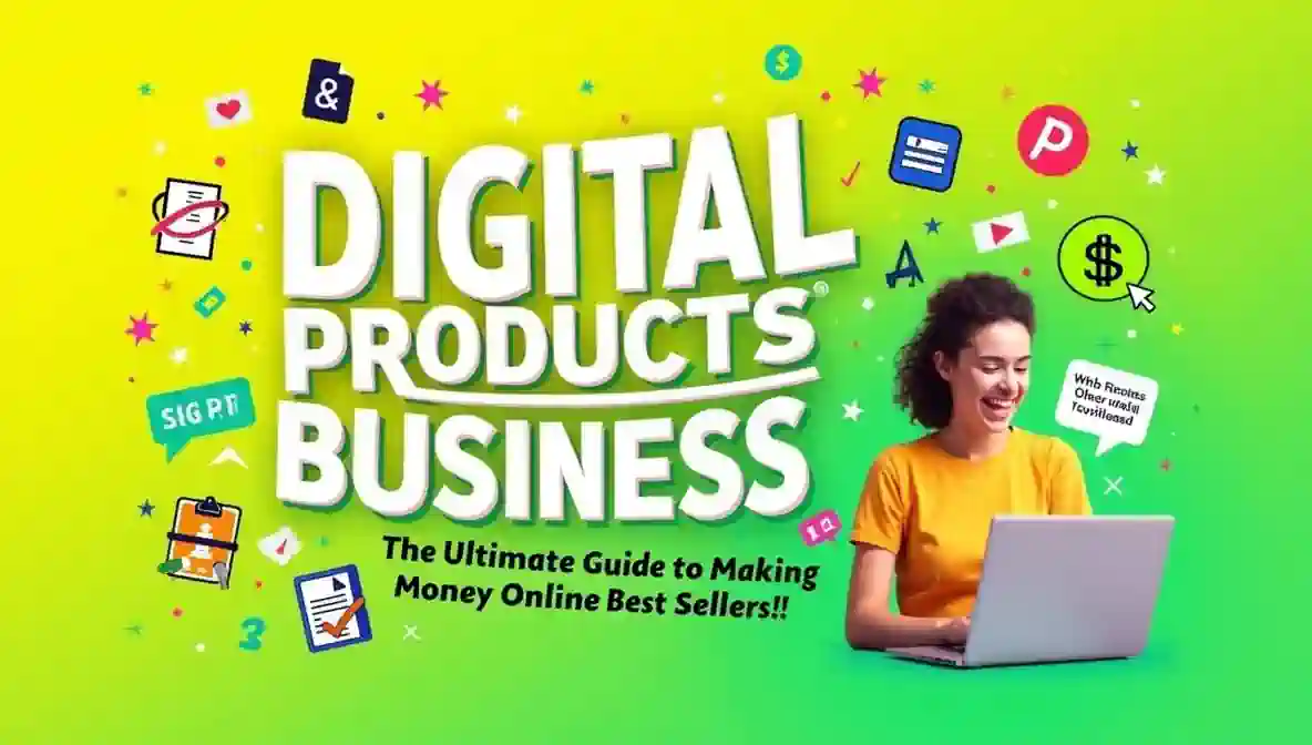 Digital Products Business: The Ultimate Guide to Making Money Online + Best Sellers!