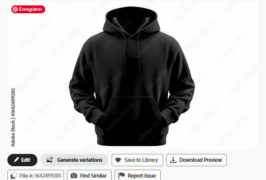  Blank Black Male Hoodie Mockup