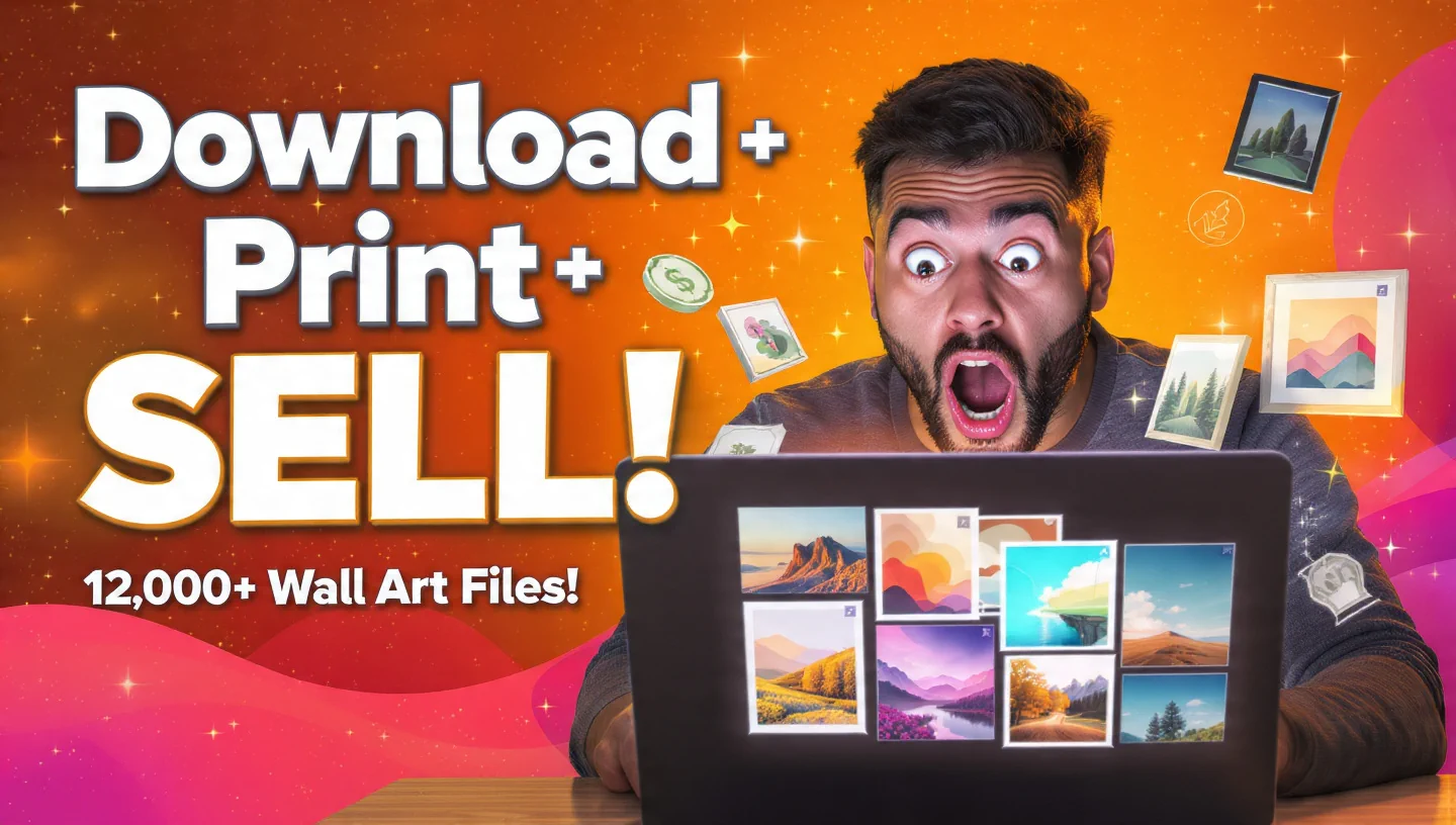 12,000+ Print-Ready Wall Art Downloads