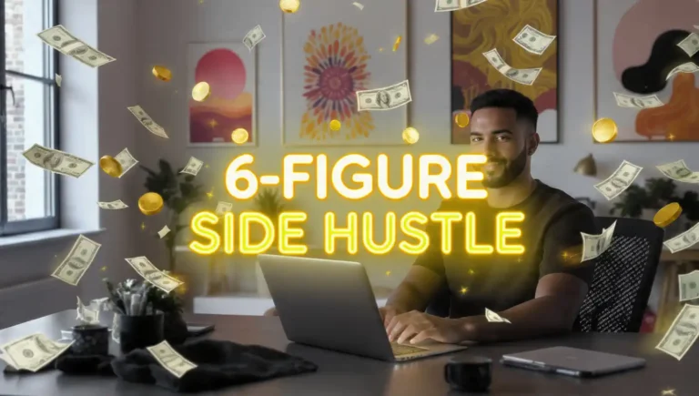 How I Built a 6-Figure Side Hustle Selling Printable Wall Art