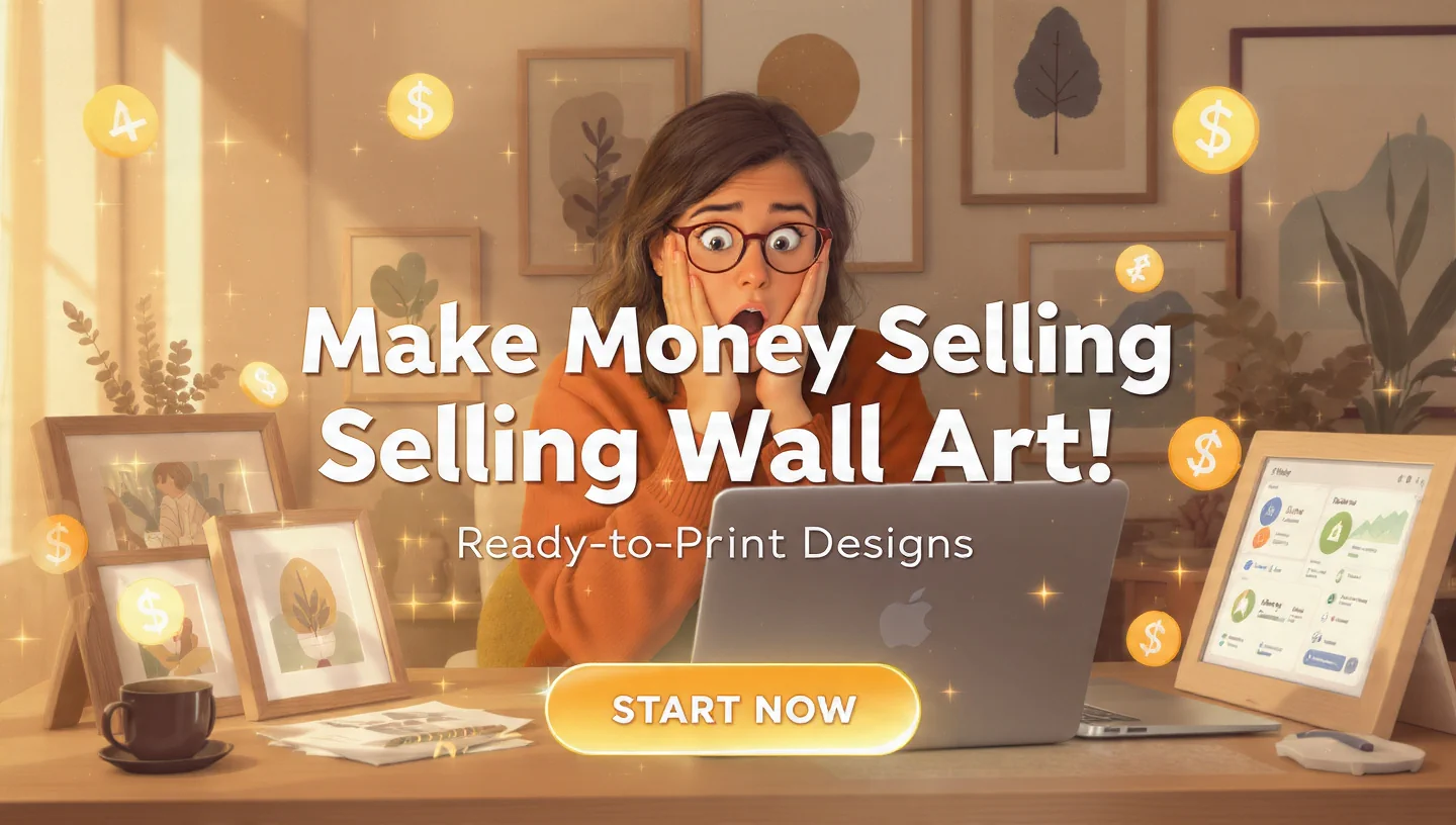 how to make money selling wall art design ready to print