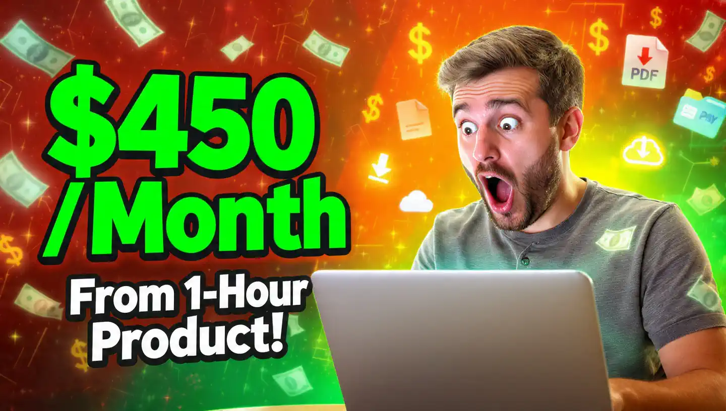 How I made a digital product in one hour that sells for $450 every month