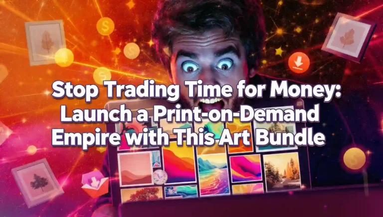 Stop Trading Time for Money: Launch a Print-on-Demand Empire with This Art Bundle