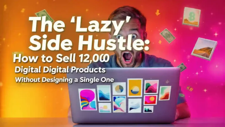 The “Lazy” Side Hustle: How to Sell 12,000 Digital Products Without Designing a Single One