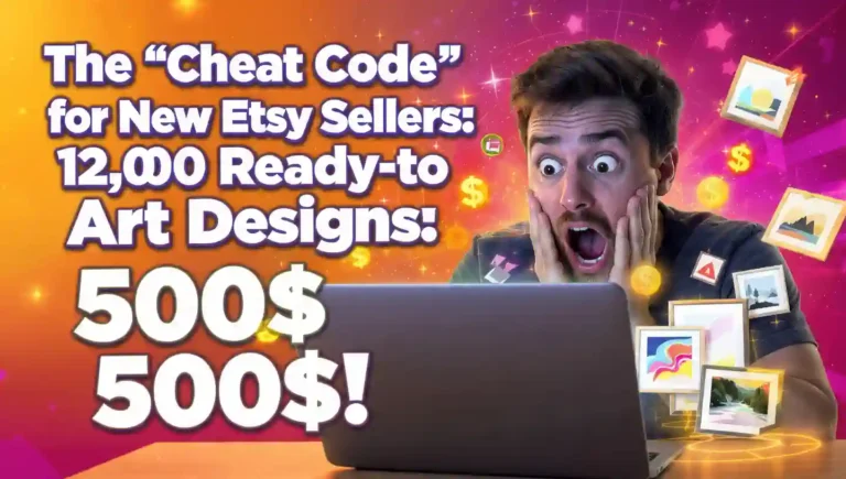 The “Cheat Code” for New Etsy Sellers: 12,000 Ready-to-Upload Art Designs