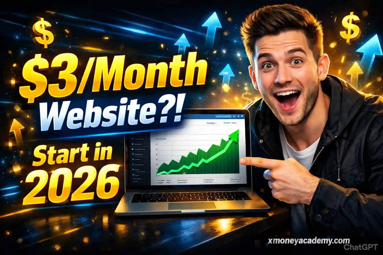 How to Start a Profitable Website in 2026 for Under $3/Month