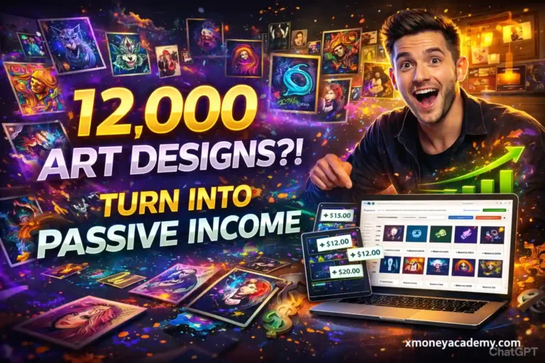 How to Turn 12,000 Ready-Made Art Designs into a Sustainable Income Source (Complete Guide)