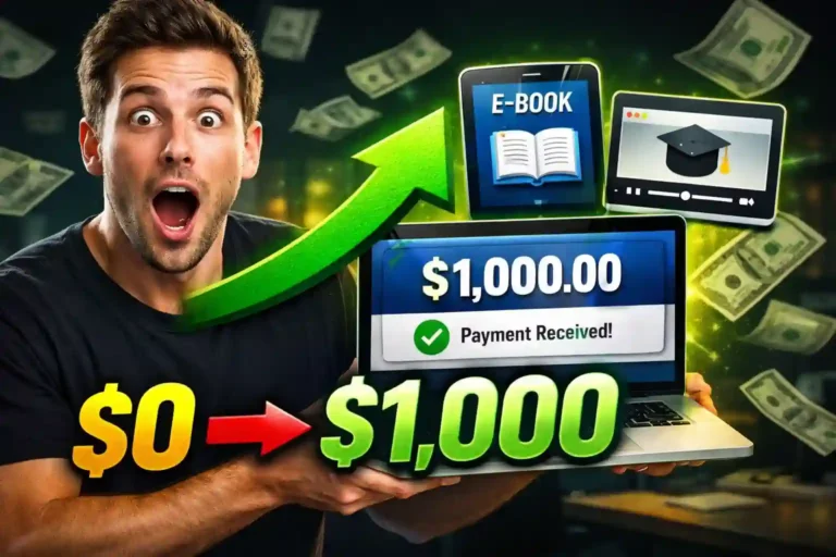 How to Start Selling Digital Products and Make Your First $1000 Online: A Comprehensive Guide for Beginners in 2026