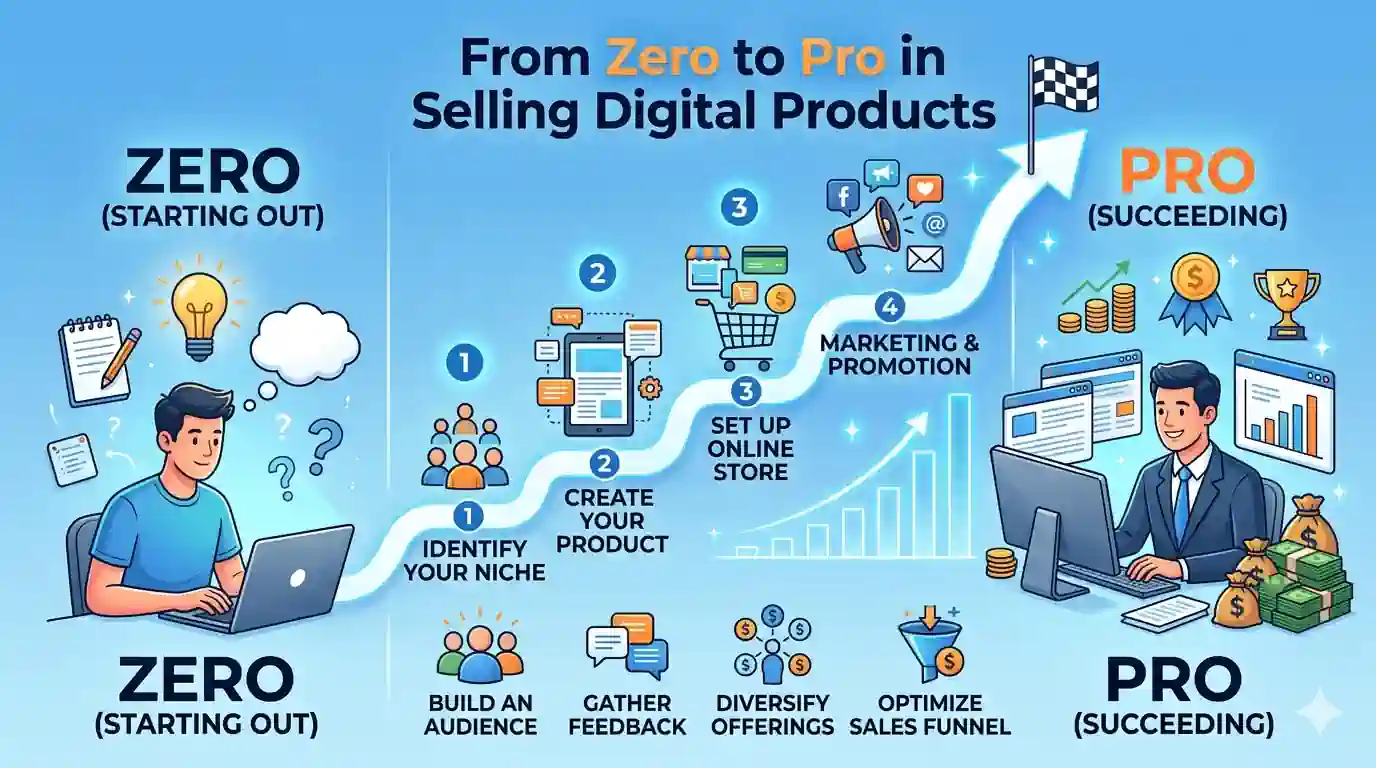 Zero to Pro in Selling Digital Products