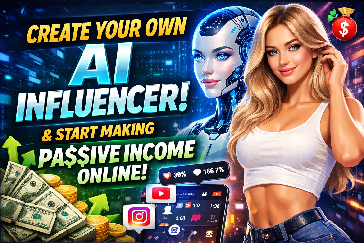 Create Your Own AI Influencer & Start Making Passive Income Online