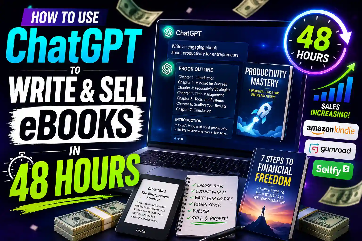 How to use ChatGPT to write and sell ebooks in 48 hours