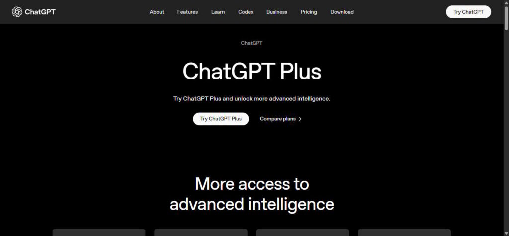 ChatGPT Plus subscription