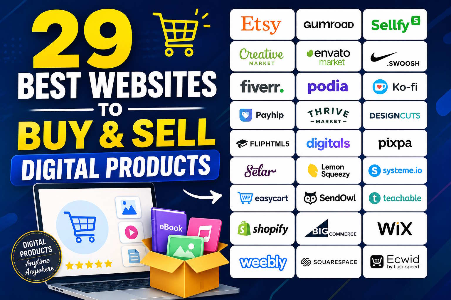 29 Best Websites to Buy & Sell Digital Products