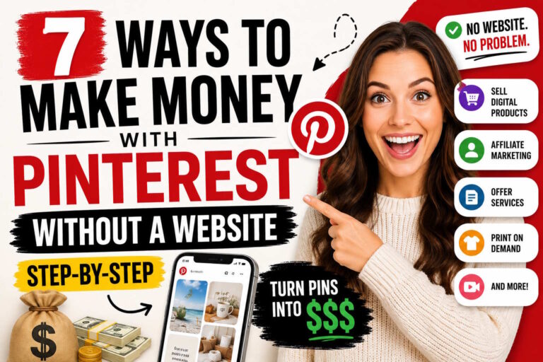 7 Ways to Make Money with Pinterest Without a Website (Step-by-Step)