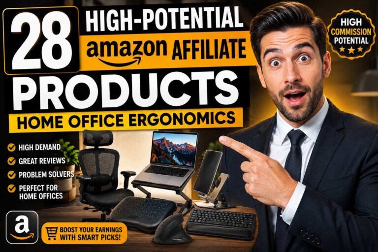 28 High-Potential Amazon Affiliate Products: Home Office Ergonomics